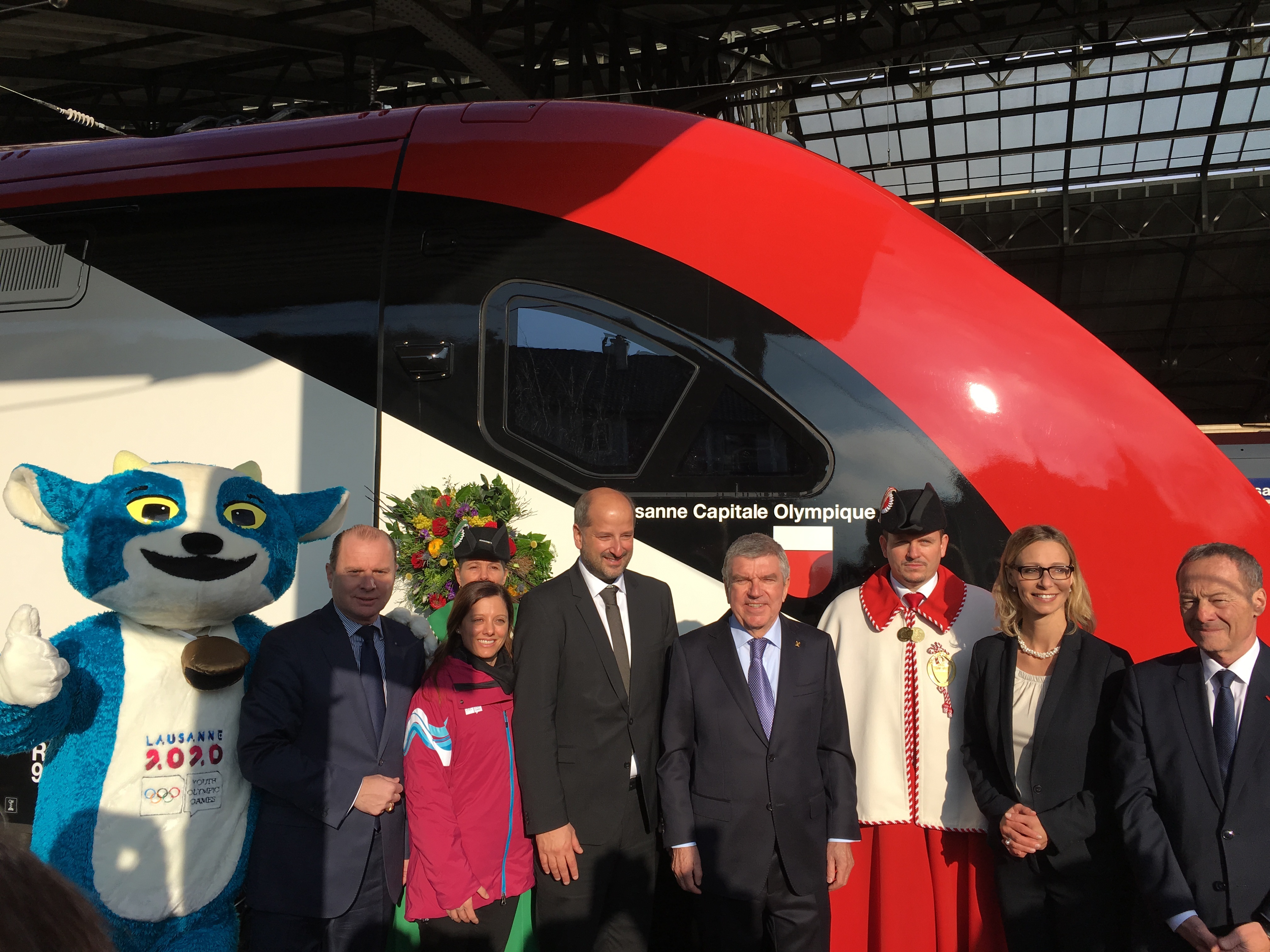 Une rame CFF a été baptisée "Lausanne Capitale Olympique"
